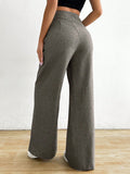  | SHEIN Raffinéa Women Asymmetric Waist Loose Casual Wide Leg Pants | Pants | Shein | OneHub