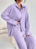  | SHEIN Relaxiva Drop Shoulder Shirt & Wide Leg Pants | Top and Pant Set | Shein | OneHub