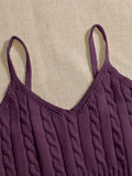  | SHEIN Relaxiva Women's Solid Color Casual Loose Knit Camisole Top For Fall And Winter | Sweater | Shein | OneHub