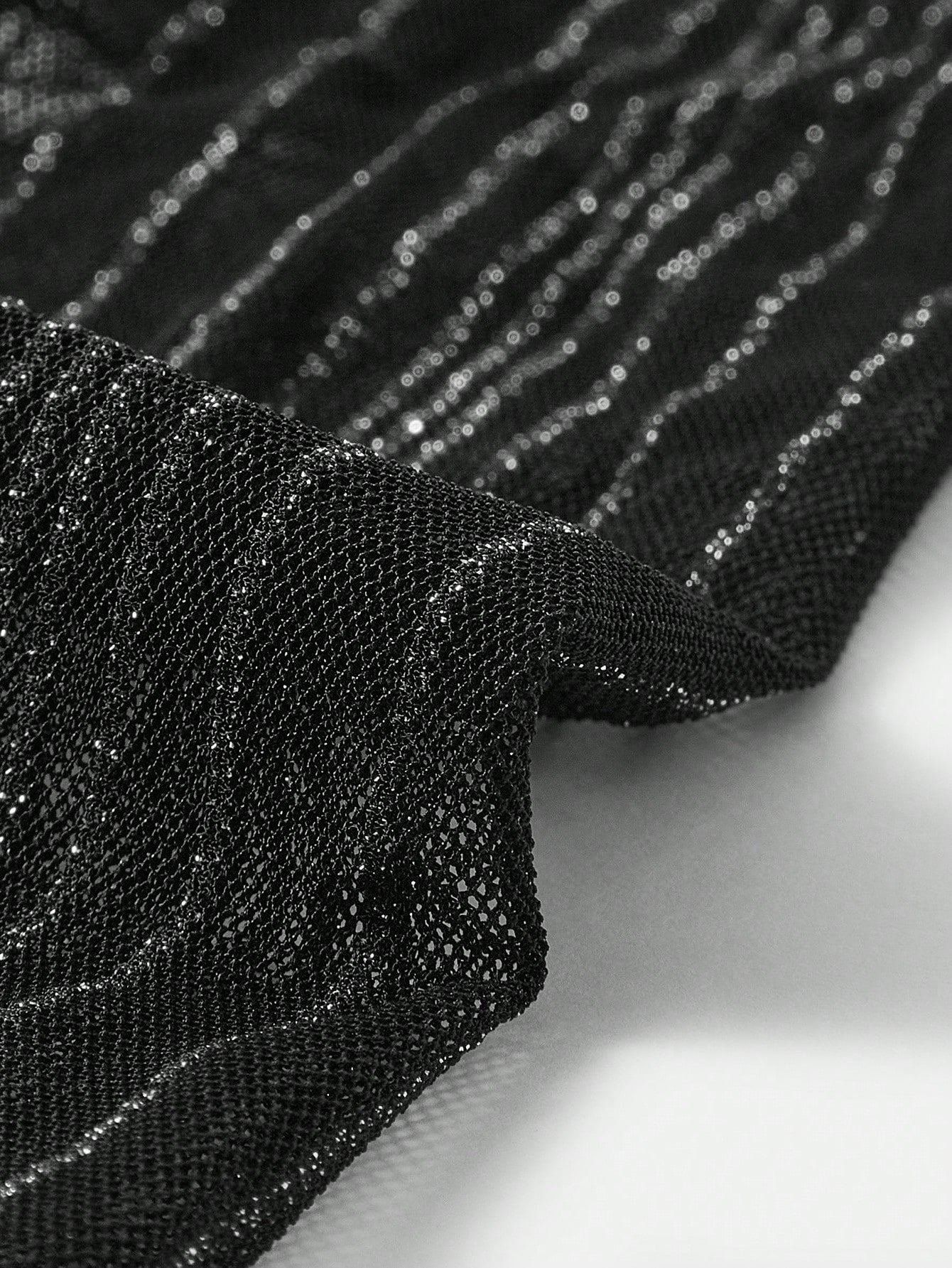 SHEIN SXY 1 Pair Shimmering Lace Women's Arm Warmers, Suitable For Night Club, Party, And Casual Wear