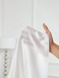  | SHEIN SilkySpell Women's Deep V-Neck Lace Splicing Satin Pajama Set White Set | Night Dress | Shein | OneHub