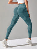  | SHEIN Sport Studio High Stretch Seamless Absorbs Sweat Quick-Drying Graphic Print Sports Leggings | Sports Leggings | Shein | OneHub