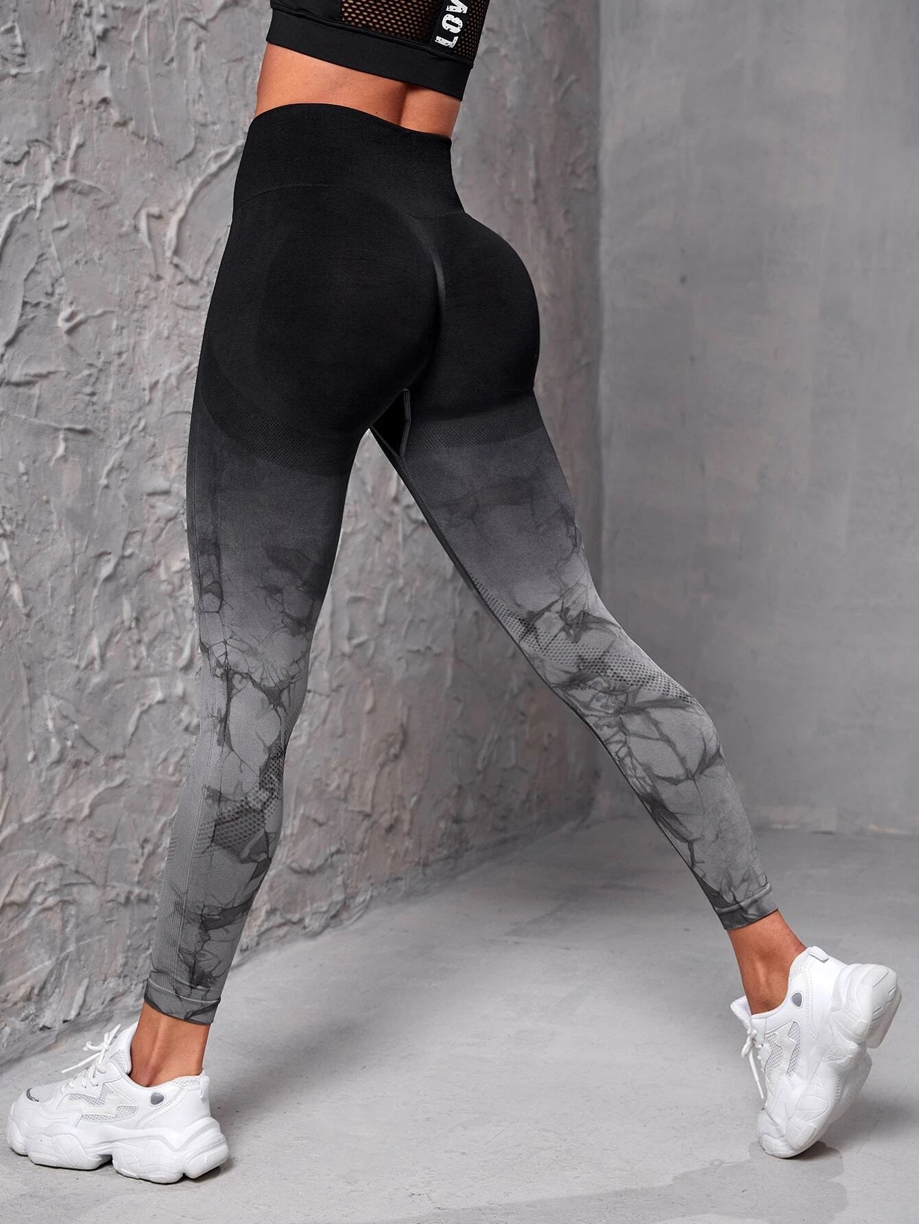  | SHEIN Sport Studio SHEIN Ombre & Random Print Yoga Leggings Seamless High Stretch Tummy Control Sports Tights | Sports Leggings | Shein | OneHub