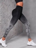  | SHEIN Sport Studio SHEIN Ombre & Random Print Yoga Leggings Seamless High Stretch Tummy Control Sports Tights | Sports Leggings | Shein | OneHub