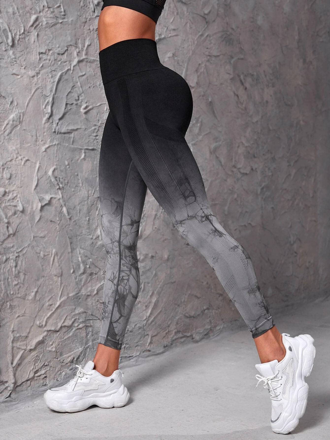  | SHEIN Sport Studio SHEIN Ombre & Random Print Yoga Leggings Seamless High Stretch Tummy Control Sports Tights | Sports Leggings | Shein | OneHub