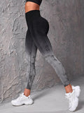  | SHEIN Sport Studio SHEIN Ombre & Random Print Yoga Leggings Seamless High Stretch Tummy Control Sports Tights | Sports Leggings | Shein | OneHub