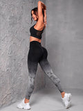  | SHEIN Sport Studio SHEIN Ombre & Random Print Yoga Leggings Seamless High Stretch Tummy Control Sports Tights | Sports Leggings | Shein | OneHub