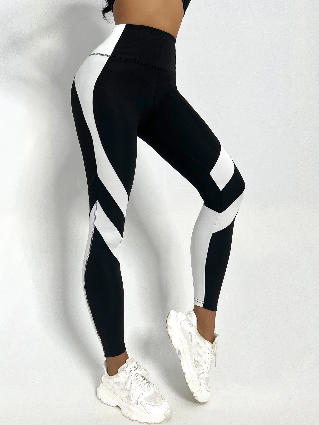  | SHEIN Sport Studio Two Tone Yoga Leggings Tummy Control Sports Tights | Sports Leggings | Shein | OneHub
