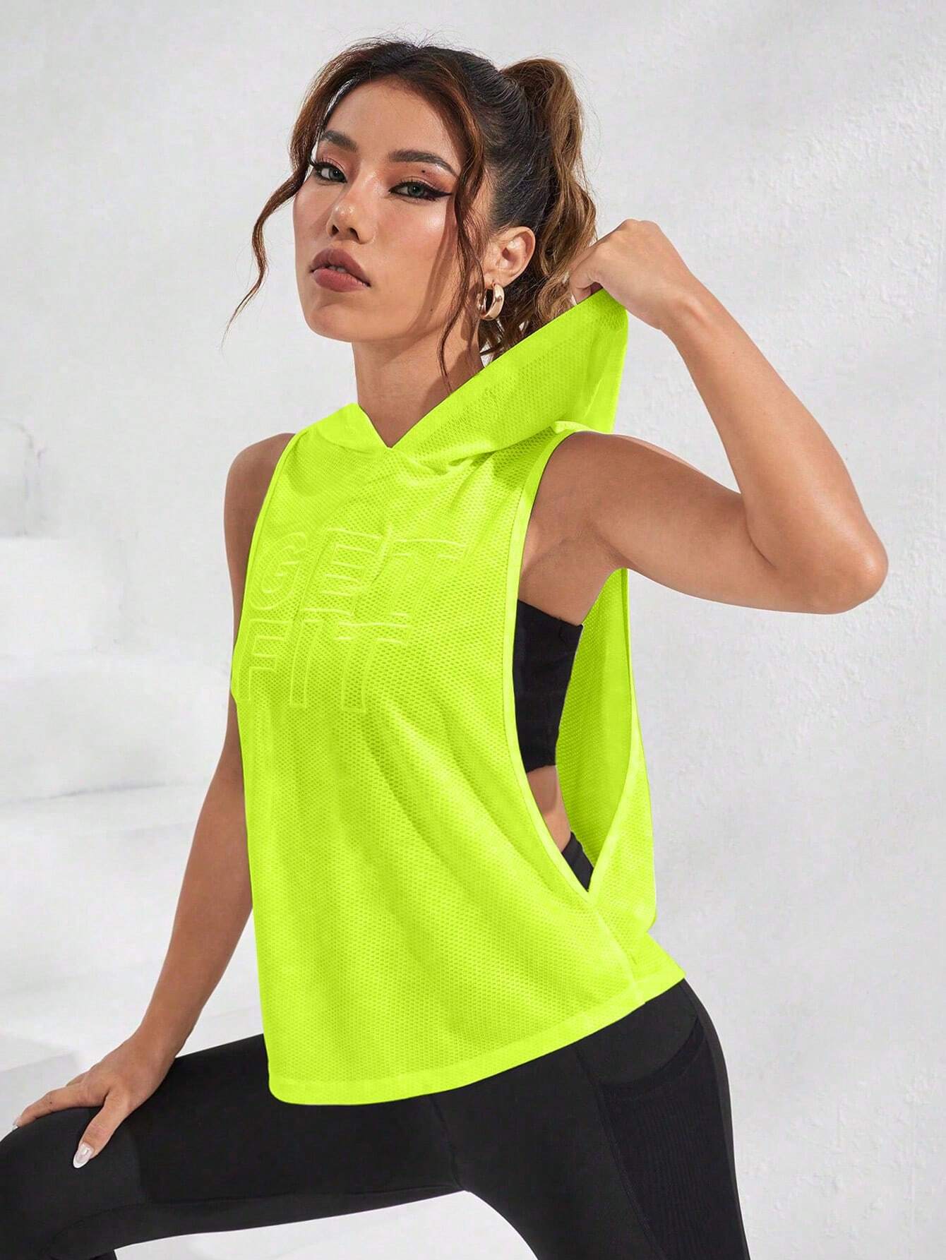  | SHEIN Street Sport Letter Graphic Hooded Sports Sweatshirt | Sports Tee | Shein | OneHub