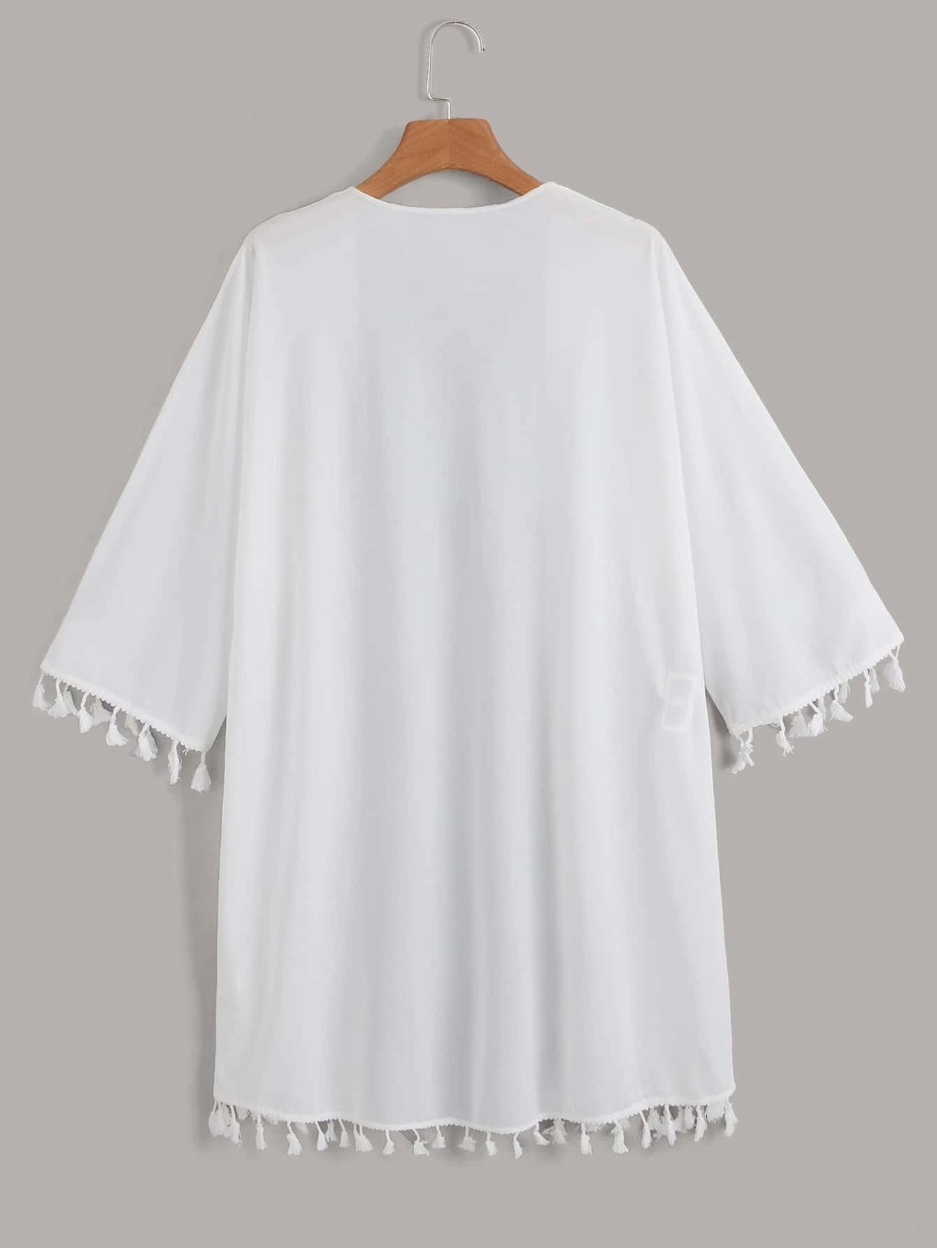  | SHEIN Swim Summer Beach Tassel Decor Kimono | Lingerie | Shein | OneHub