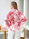  | SHEIN VCAY Floral Print Hidden Button Shirt | Shirt | Shein | OneHub