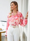  | SHEIN VCAY Floral Print Hidden Button Shirt | Shirt | Shein | OneHub