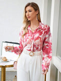  | SHEIN VCAY Floral Print Hidden Button Shirt | Shirt | Shein | OneHub