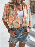  | SHEIN VCAY Leaves Print Crop Shirt | Shirt | Shein | OneHub