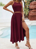  | SHEIN VCAY Solid Color Texture Casual Two Piece Beach Set For Vacation | Dress | Shein | OneHub