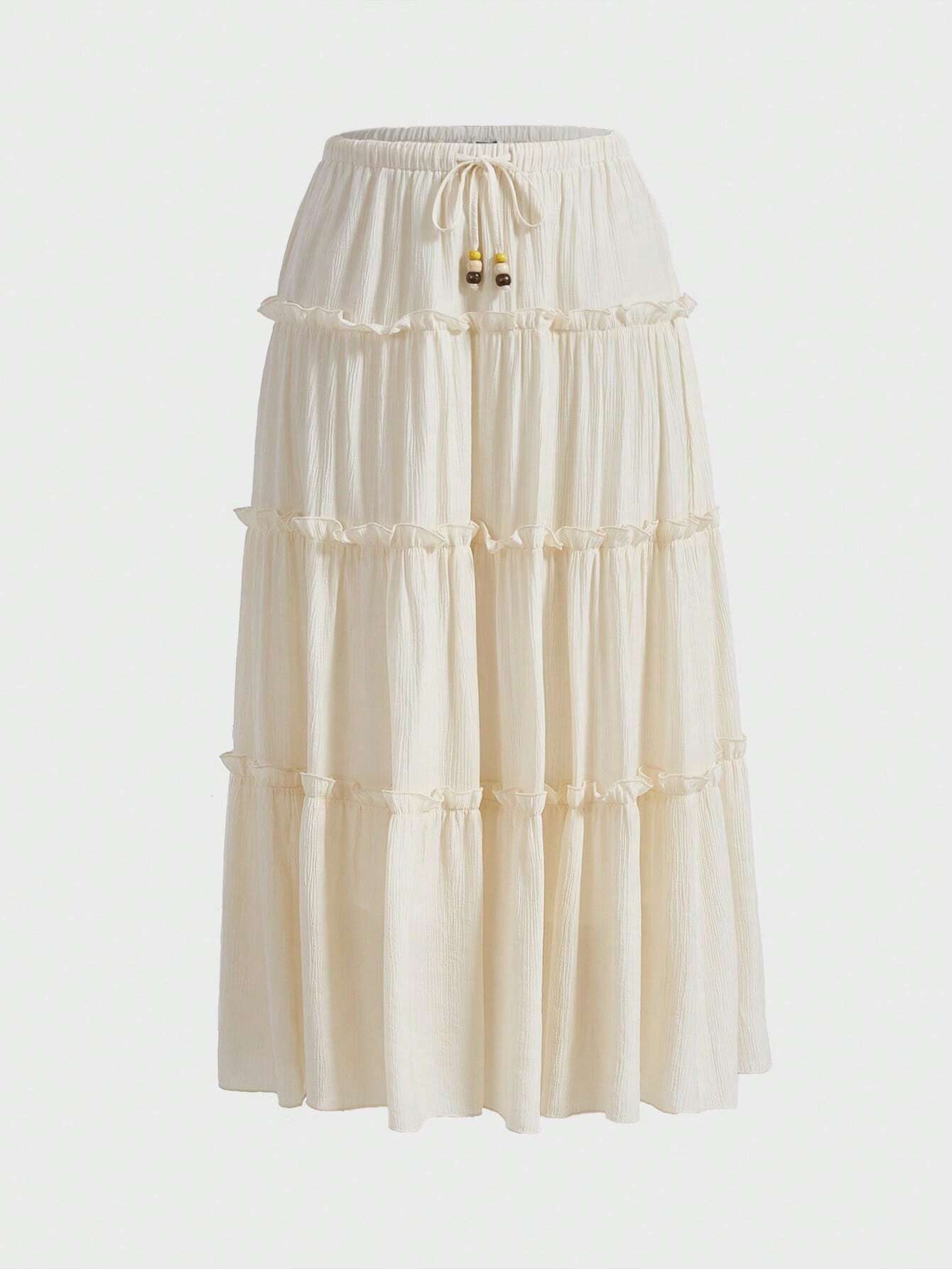  | SHEIN WYWH Tie Waist Frill Trim Ruffle Hem Skirt | Top and Pant Set | Shein | OneHub