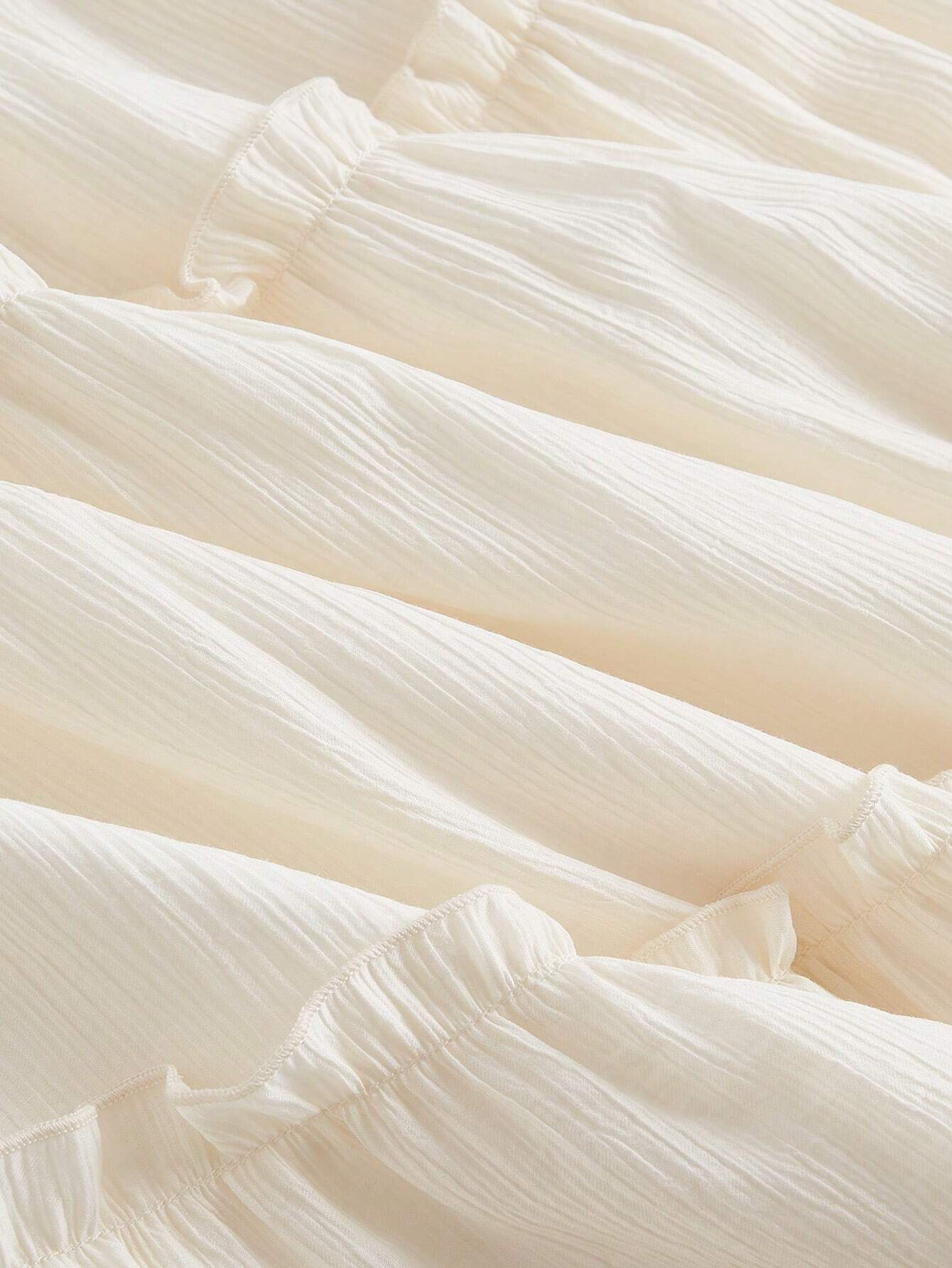  | SHEIN WYWH Tie Waist Frill Trim Ruffle Hem Skirt | Top and Pant Set | Shein | OneHub