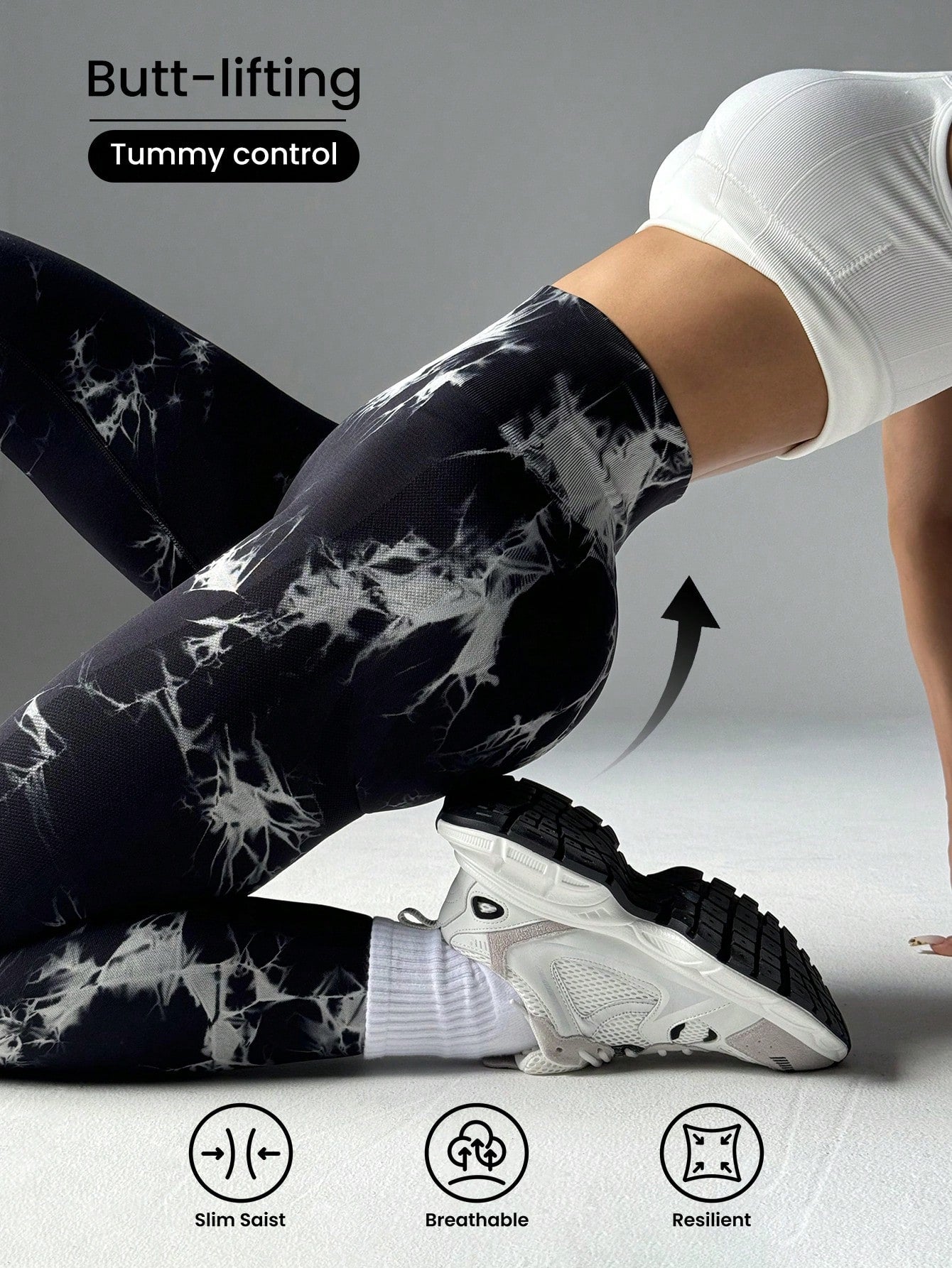  | SHEIN With My Calm Tie-Dye Seamless Highly Elastic Sports Leggings Sport Studio High Waisted Seamless Slim Leggings For Women - Resilient Soft Touch Breathable 4-Way Stretch Legging For Running Cycling Yoga Pickleball Exercise Casual | Sports Leggings | Shein | OneHub