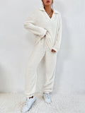  | SHEIN X Antonella SHEIN Frenchy Drop Shoulder Flannel Sweatshirt & Trousers | Sweater | Shein | OneHub
