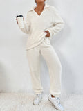  | SHEIN X Antonella SHEIN Frenchy Drop Shoulder Flannel Sweatshirt & Trousers | Sweater | Shein | OneHub