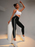  | SHEIN Yoga Trendy Contrast Binding Sports Leggings | Sports Leggings | Shein | OneHub