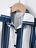  | SHEIN Young Boy Striped Print Shirt & Shorts | Dress | Shein | OneHub