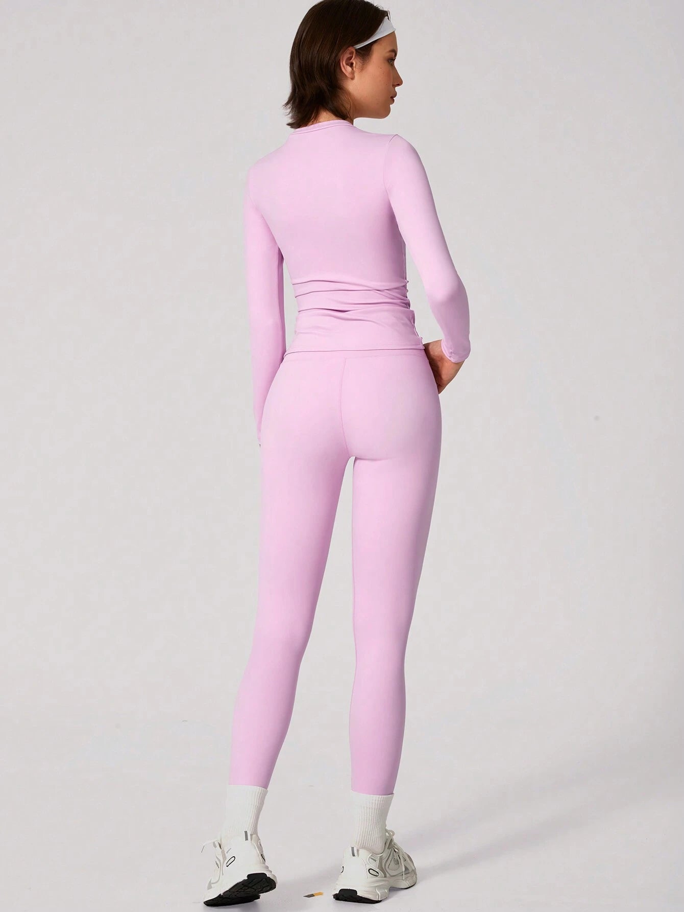  | SHEIN Set Women Simple Solid Color Sports Top And Pants Base Set Yoga Daily | Leggings | Shein | OneHub