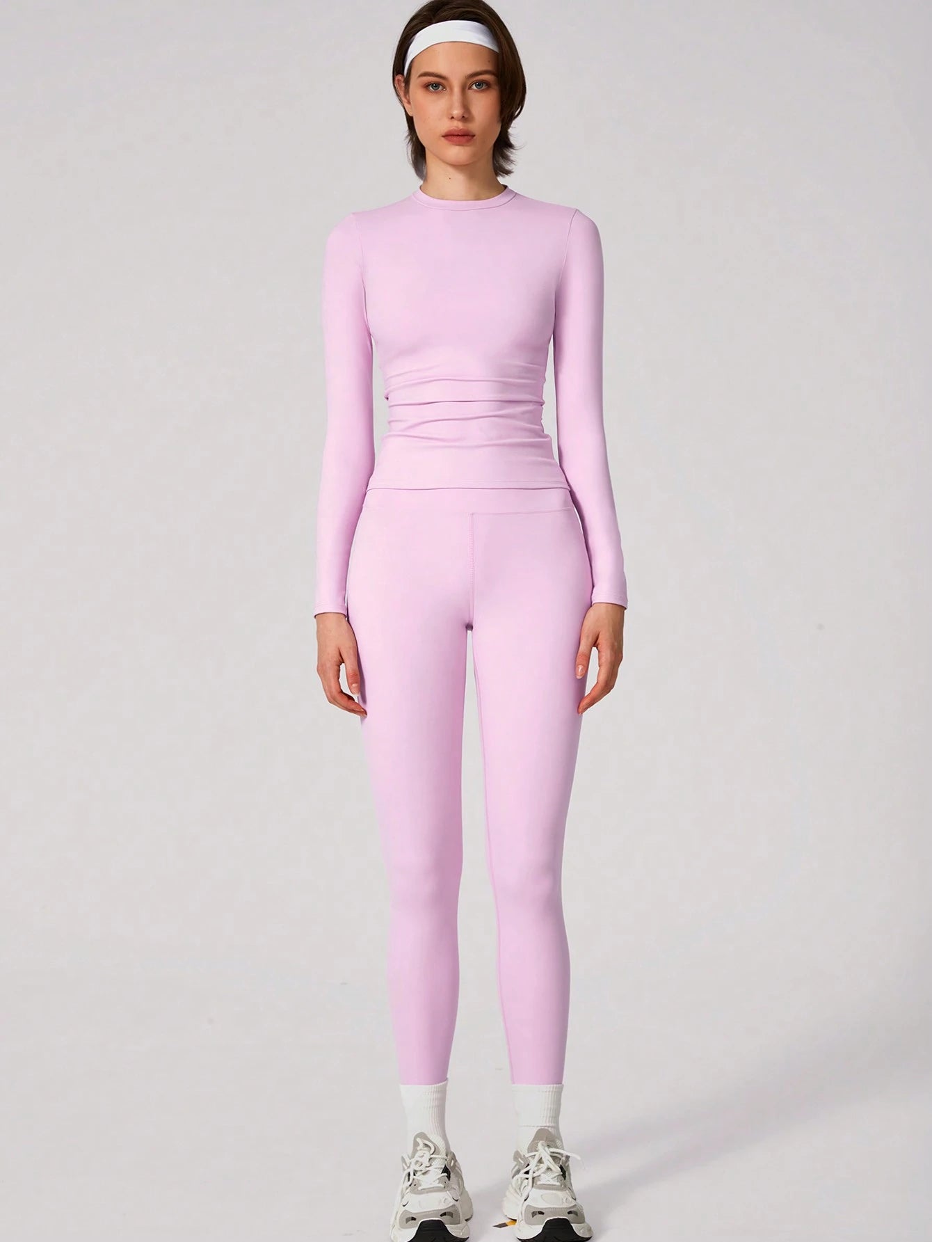  | SHEIN Set Women Simple Solid Color Sports Top And Pants Base Set Yoga Daily | Leggings | Shein | OneHub