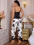  | SHEIN LuxeNights Floral Print Satin PJ Set / Pajama Set | Night Dress | Shein | OneHub