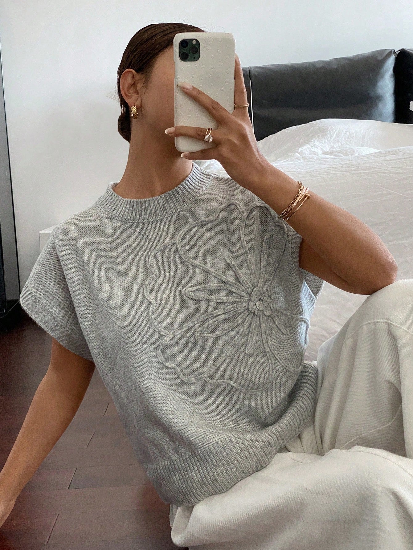  | SHEIN Siren Gaze Women's Solid Color Knitted Casual Sweater | Sweater | Shein | OneHub