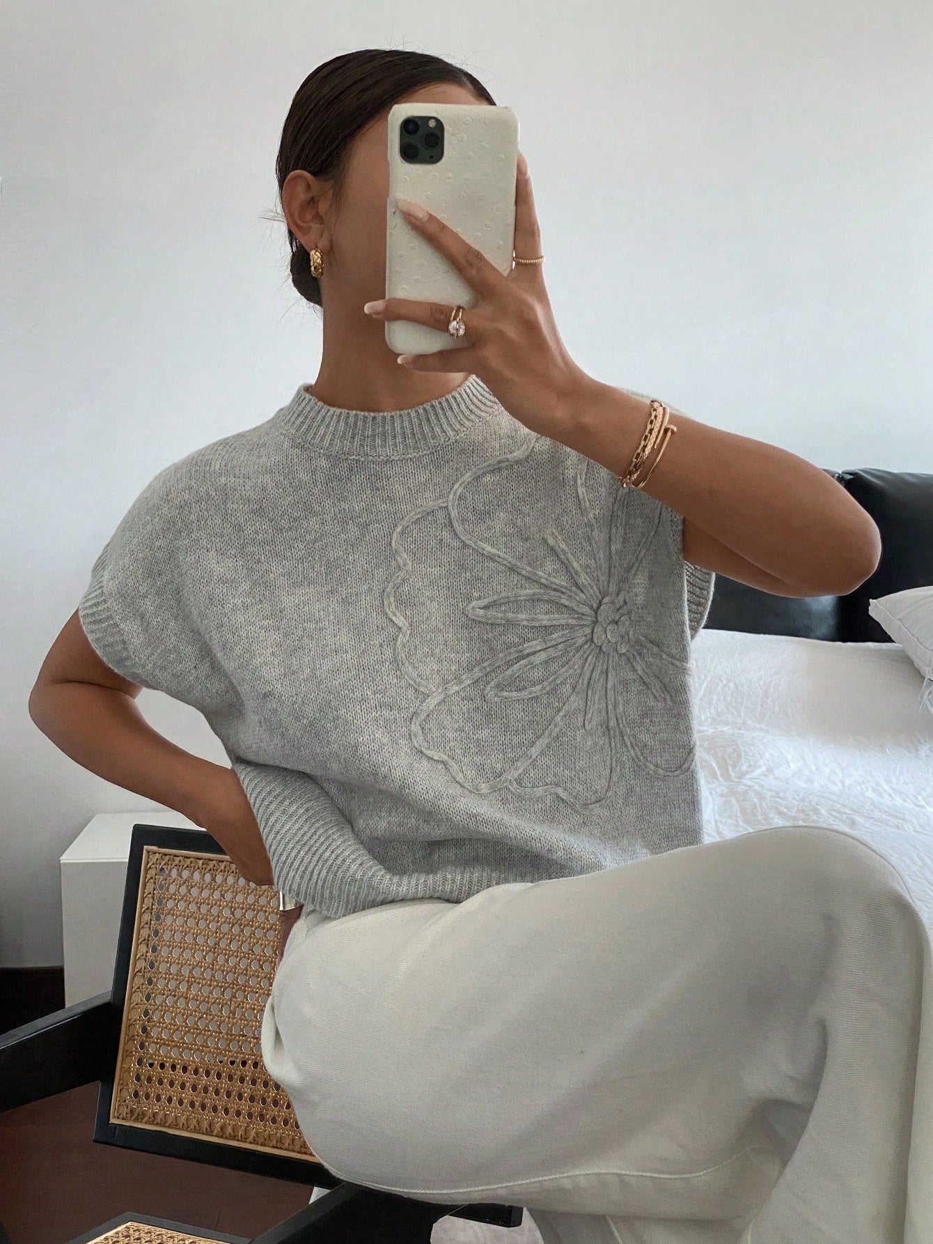  | SHEIN Siren Gaze Women's Solid Color Knitted Casual Sweater | Sweater | Shein | OneHub