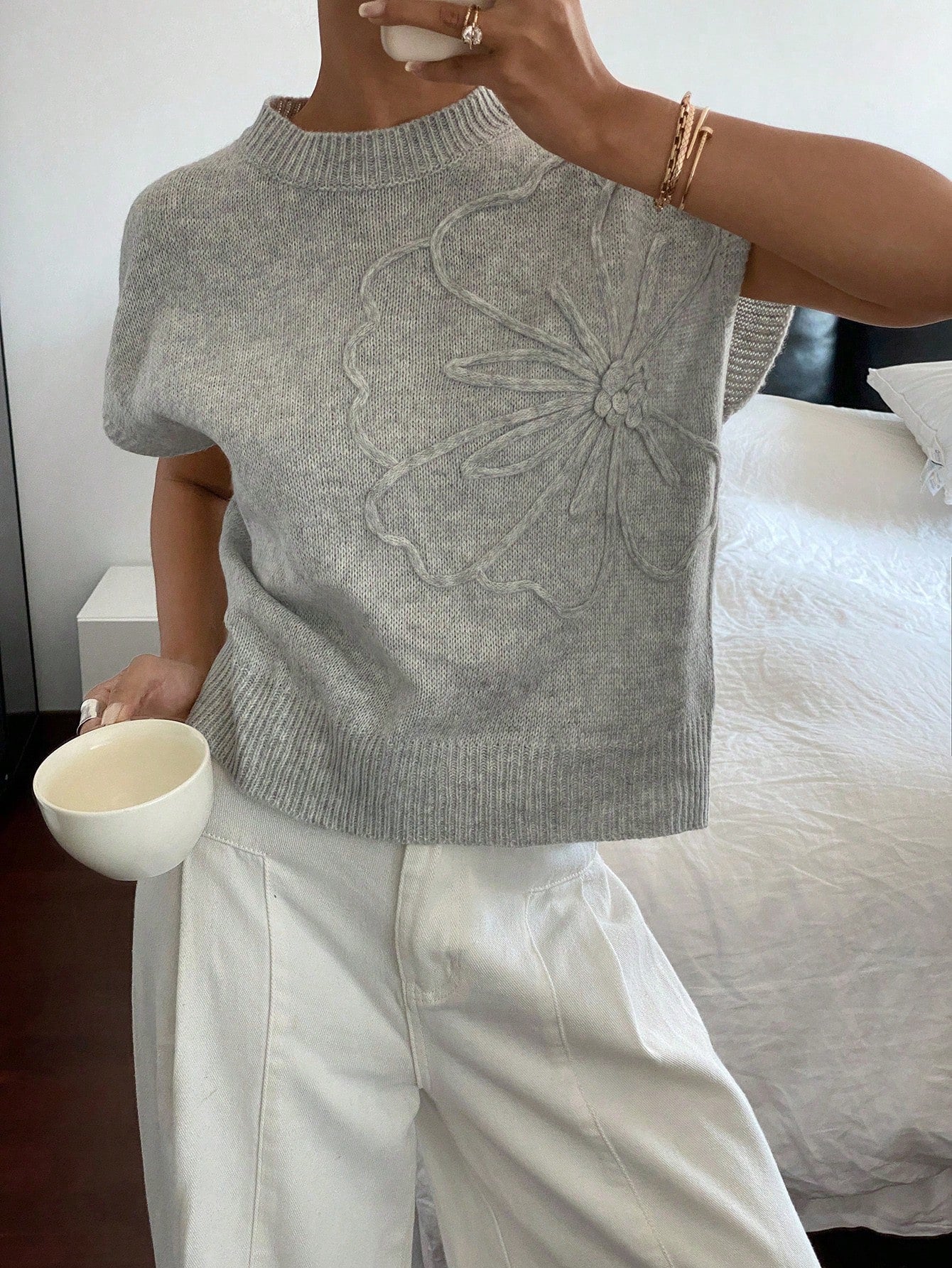  | SHEIN Siren Gaze Women's Solid Color Knitted Casual Sweater | Sweater | Shein | OneHub