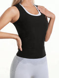 SHEIN Sports Outdoor 1pc Polyurethane Sweat Vest Shapewear Waist Trainer Corset Gym Accessories