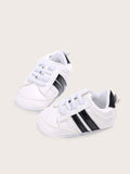SHEIN Spring & Autumn 0-1 Year Old Baby Shoes, Soft Sole Sports Toddler Shoes, White Baby Boys' Popular Model