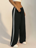  | SHEIN StreetHx Women's Drawstring Side Striped Straight-Leg Casual Sport Outdoor Pants | Sports Pants | Shein | OneHub