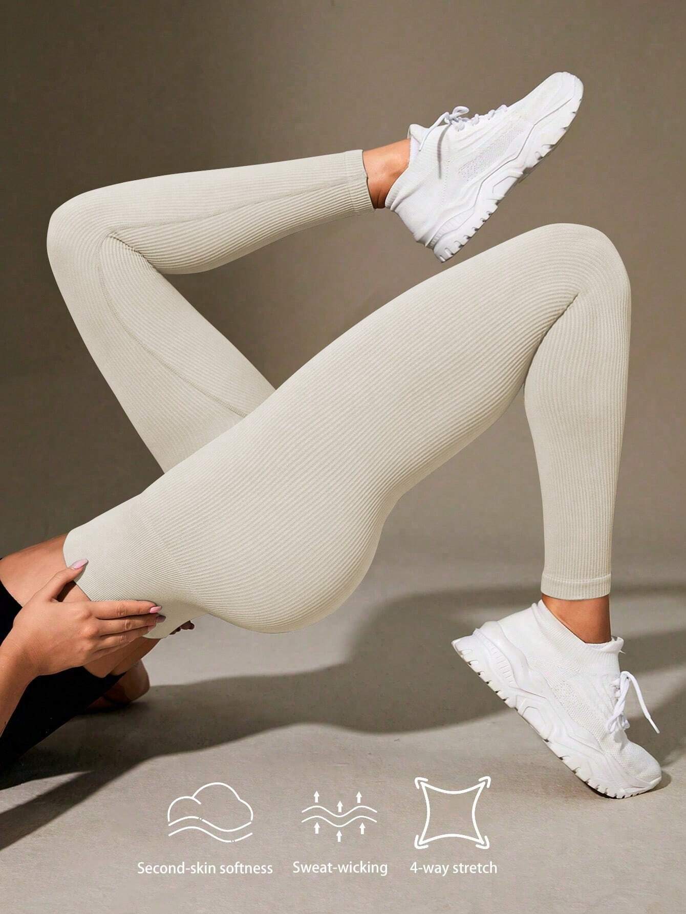 SHEIN Sport Sports Leggings, Simple & Fashionable, Casual Everyday Wear
