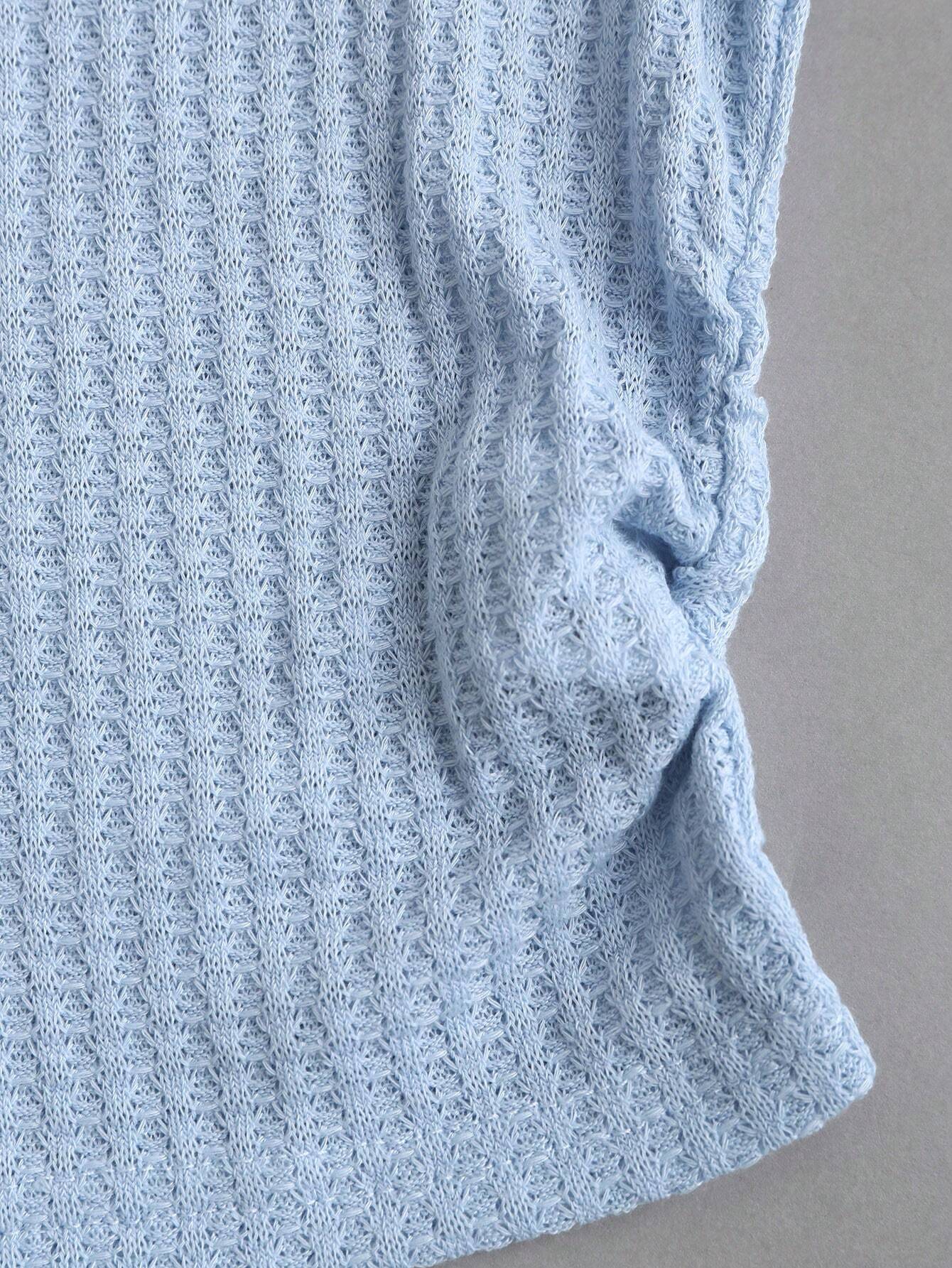  | SHEIN Sweetra Women's Short Sleeve Wafer Check Lace Splice T-Shirt | Shirt | Shein | OneHub