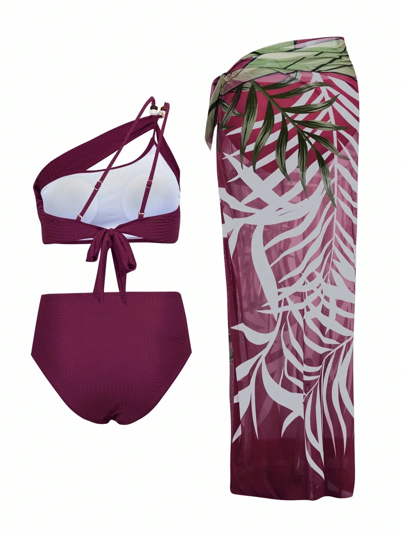  | SHEIN Swim SXY Women Summer Beach Sexy Bikini Swimsuit Set With Shawl & Skirt, 3pcs/Set | Lingerie | Shein | OneHub