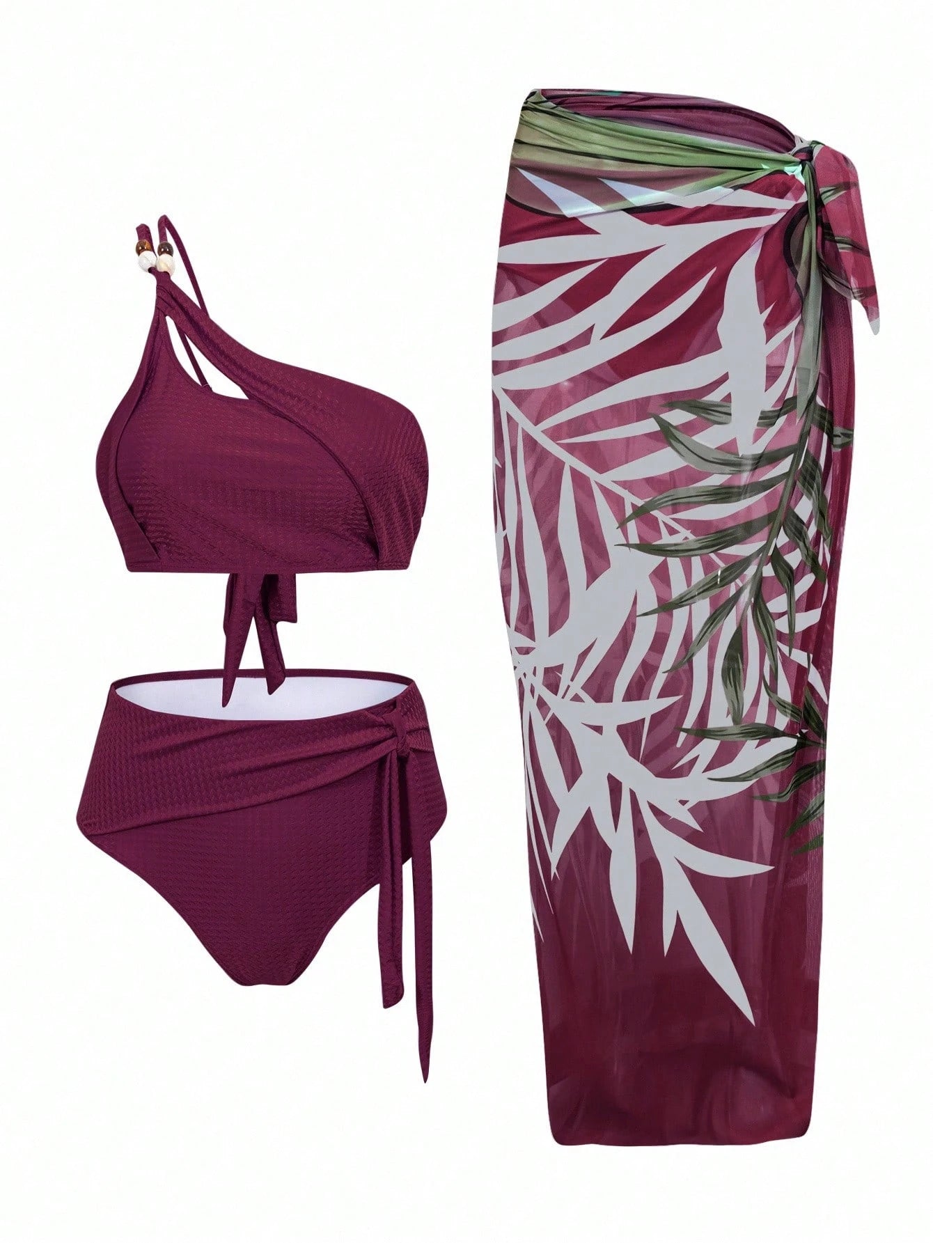  | SHEIN Swim SXY Women Summer Beach Sexy Bikini Swimsuit Set With Shawl & Skirt, 3pcs/Set | Lingerie | Shein | OneHub