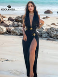  | SHEIN Swim Summer Beach 2 Packs Starfish One Piece Swimsuit & Bustle High Split Long Skirt 2 Pcs Set | Lingerie | Shein | OneHub