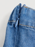 | SHEIN Teen Girl Solid Pleated Denim Skirt | Skirt | Shein | OneHub