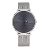  | Tommy Hilfiger James Silver Mesh Bracelet Grey Dial Quartz Watch for Men - 1791465 | Watches | Tommy Hilfiger | OneHub