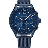 Tommy Hilfiger Gavin Blue Mesh Bracelet Blue Dial Chronograph Quartz Watch for Men - 1791471