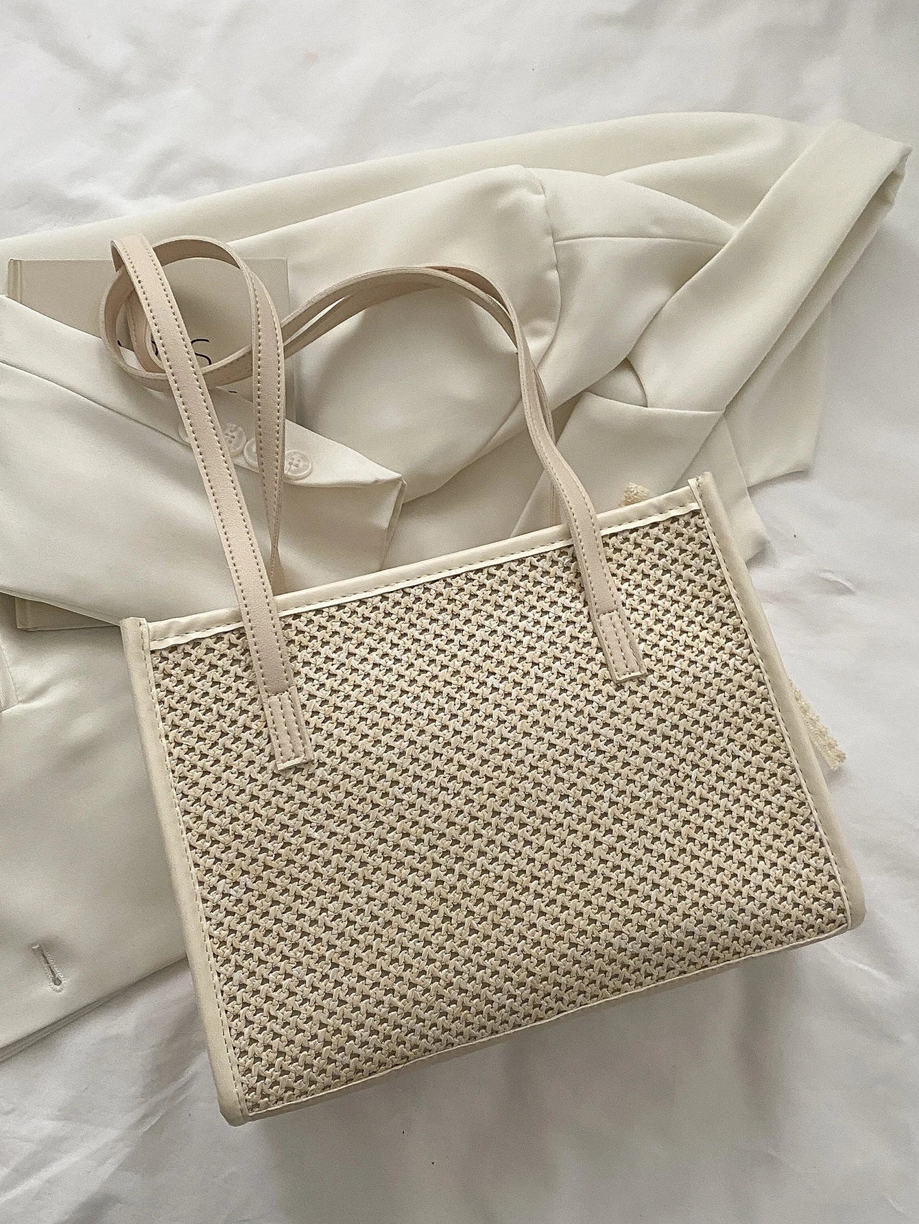  | Trendy Lightweight,Casual Bow Decor Straw Bag For Teen Girls Women College Students Perfect For College | Bags | Shein | OneHub
