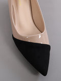  | SHEIN Two Tone Point Toe Heeled Court Pumps, Multicolor Elegant Color Blocking Women's High Heel Single Shoes | Sandal | Shein | OneHub