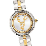  | Versace Virtus Infinity Two-tone Stainless Steel Silver Dial Quartz Watch for Women - VEZ400321 | Watches | Versace | OneHub
