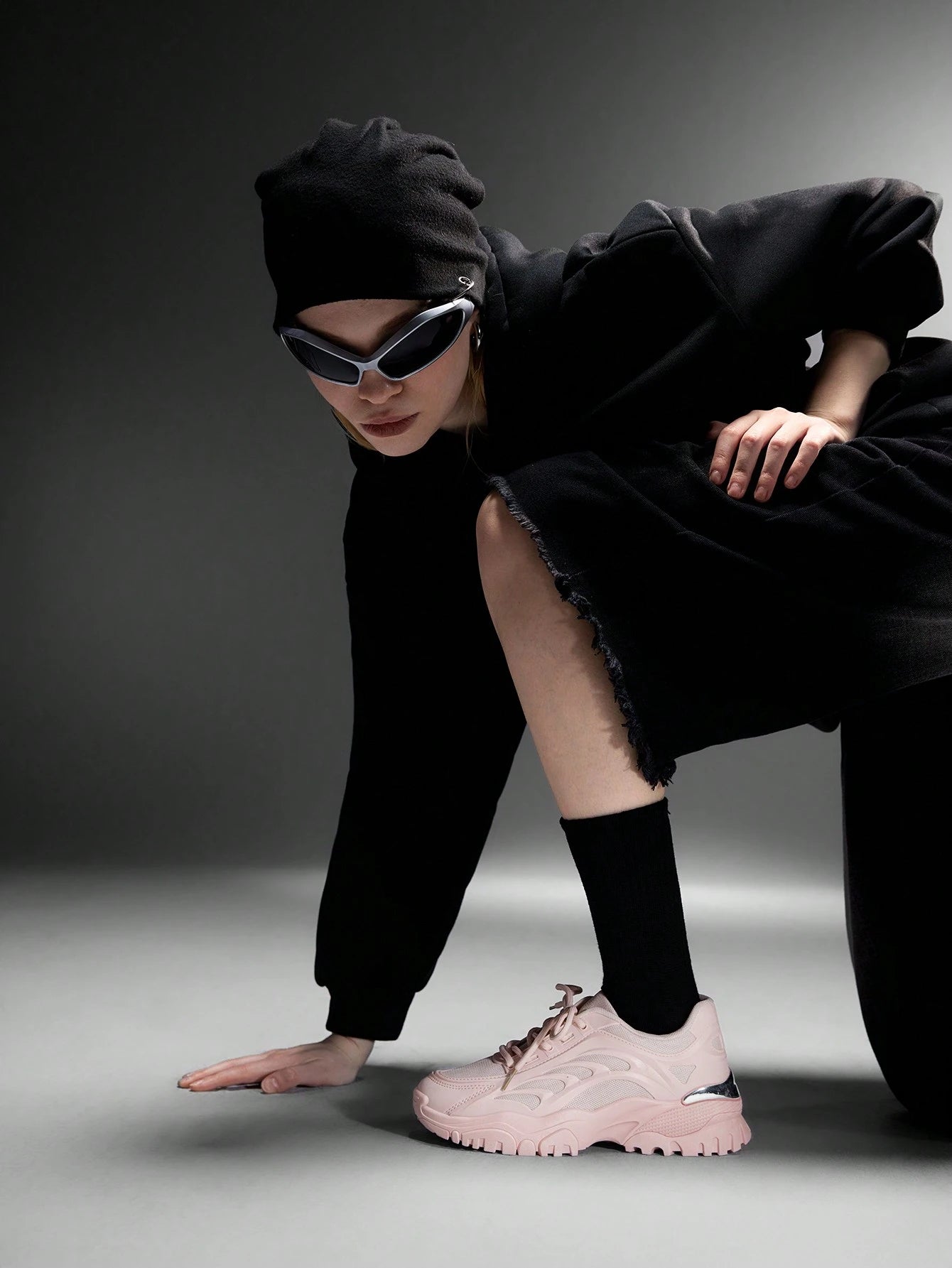 SHEIN Vate Woman Shoes Thick Sole Fashion Lightweight Pink Outdoor Sneaker