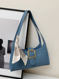  | SHEIN Versatile Blue Crocodile Pattern Armpit Bag | Bags | Shein | OneHub