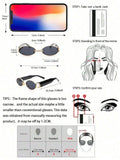  | SHEIN Vintage 1pc Classic Oval Shaped Gold Frame & Tea Legs Decor Fashion Eyeglasses | Sunglasses | Shein | OneHub