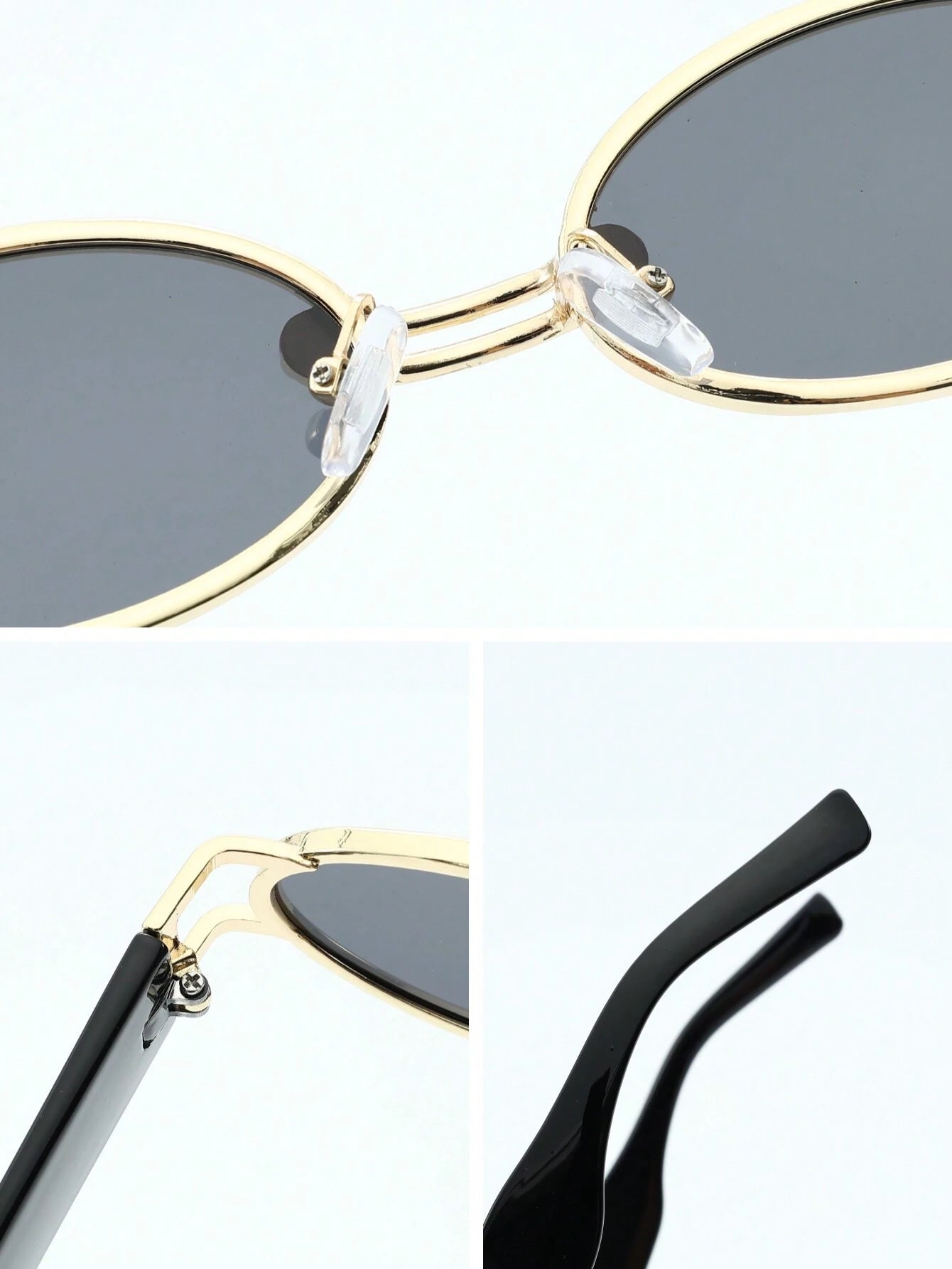  | SHEIN Vintage 1pc Classic Oval Shaped Gold Frame & Tea Legs Decor Fashion Eyeglasses | Sunglasses | Shein | OneHub